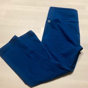 Fabletics Teal Capri Yoga Pants